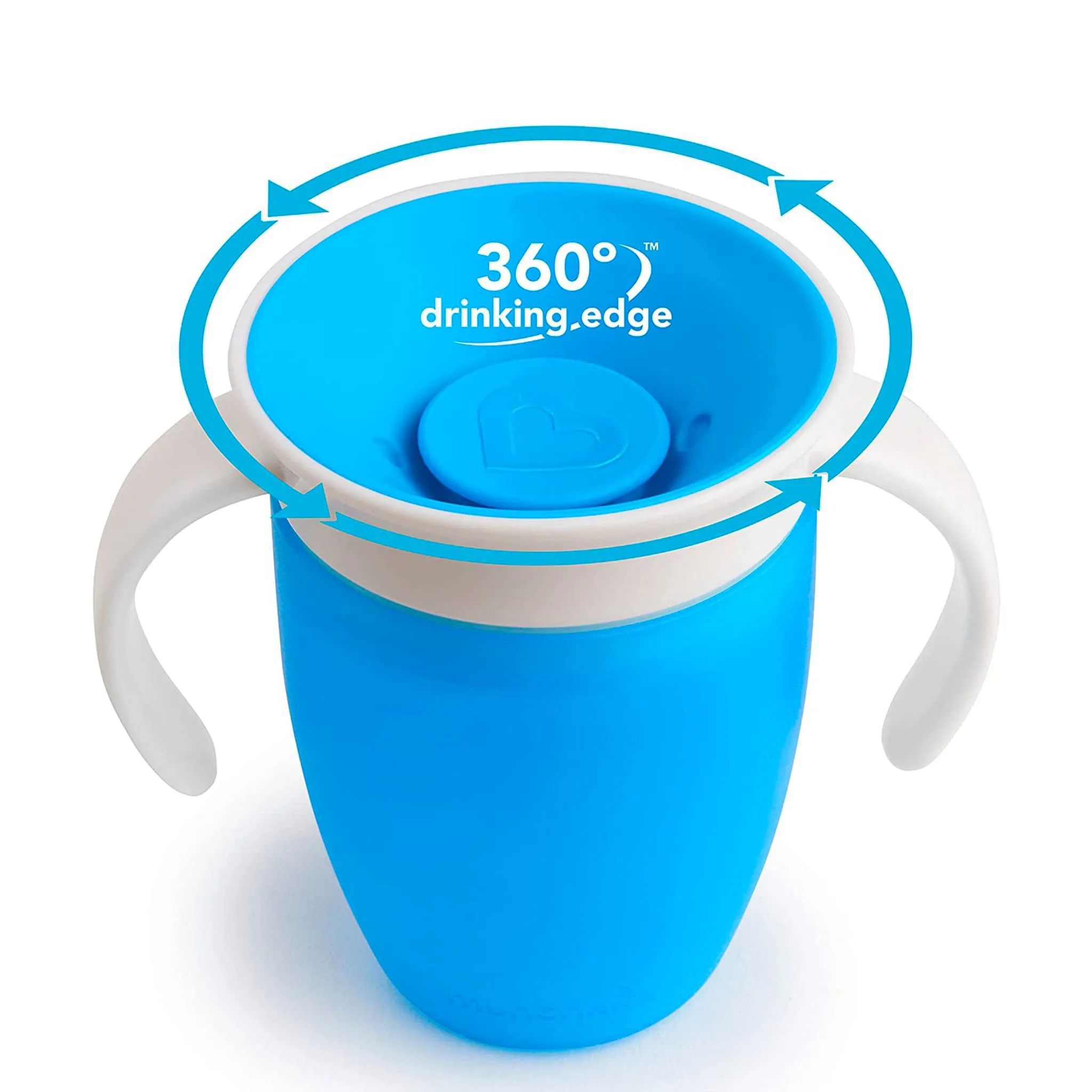 Munchkin Tasse (2) 7oz  Miracle® 360°  - Bleu Vert