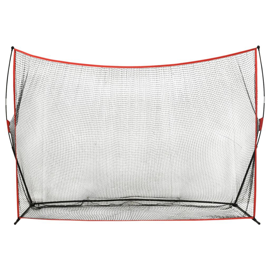 vidaXL Golf oefennet 356x92,5x215 cm metaal