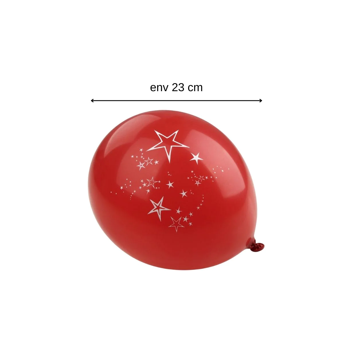 Lot de 5 ballons de baudruche colorés avec motifs étoiles Fackelmann