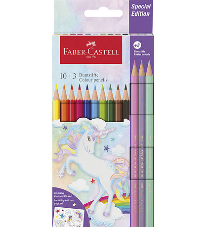 Faber-Castell Buntstifte - 13 st. - Unicorn Pastel