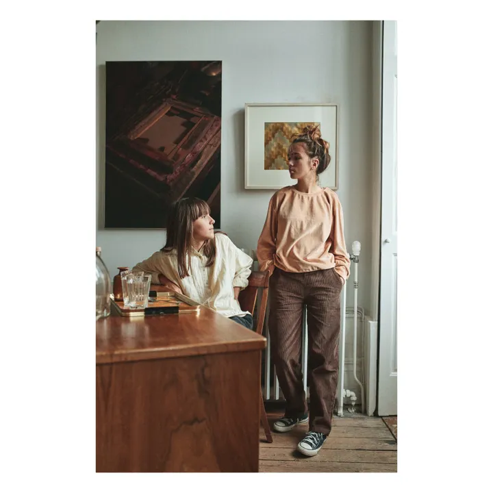 Poudre Organic Pantalon Velours Côtelé Pomelos | Marron