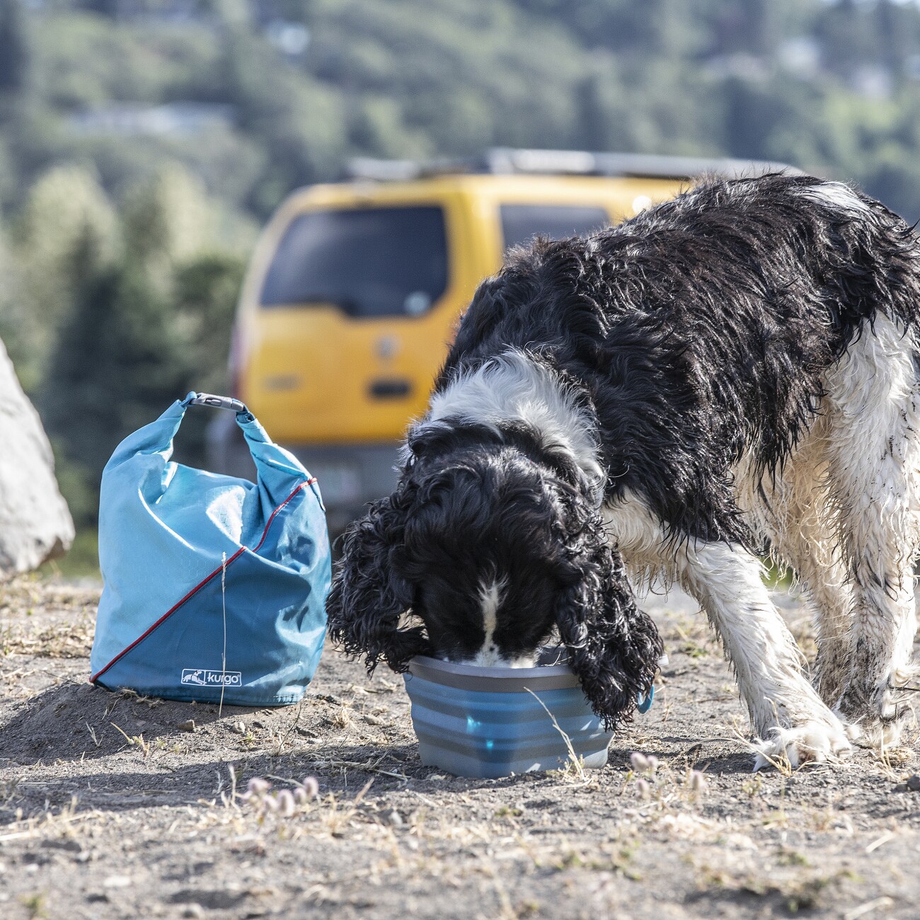 Kurgo Trockenfutterbeutel für Hunde blau