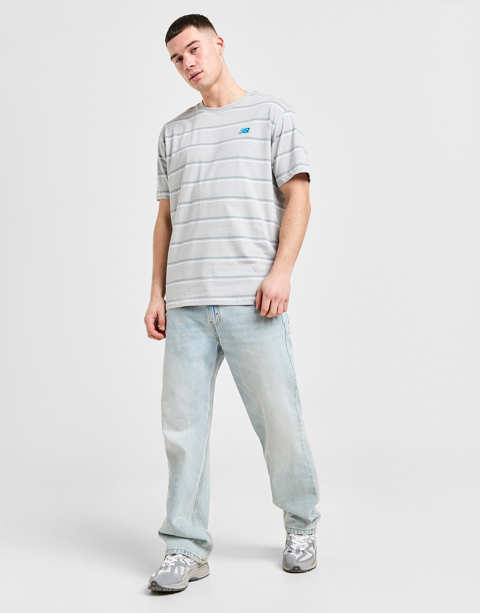 New Balance T-shirt Striped Homme