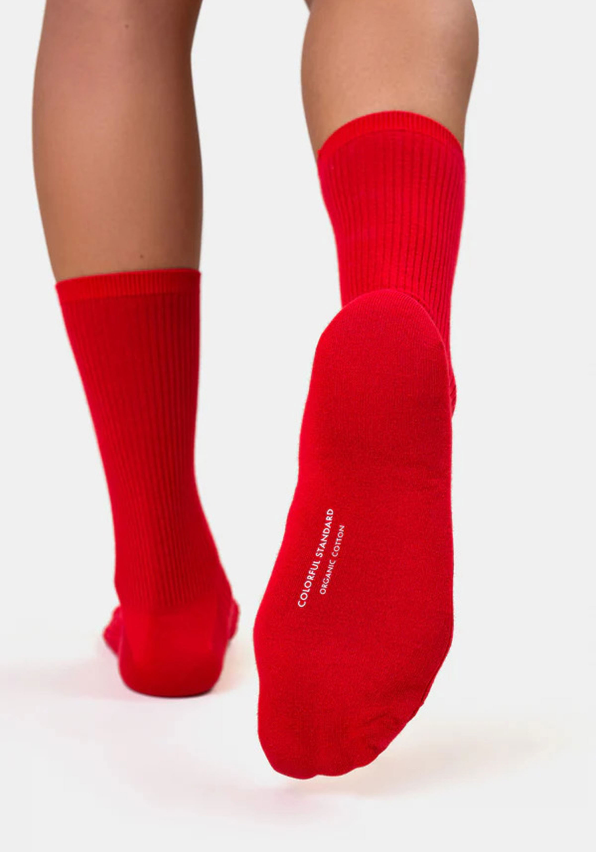 Colorful Standard Socken Organic Active Sock Scarlet Red