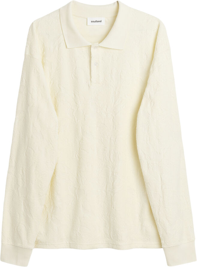 Soulland ROBERT l/s polo shirt Off white