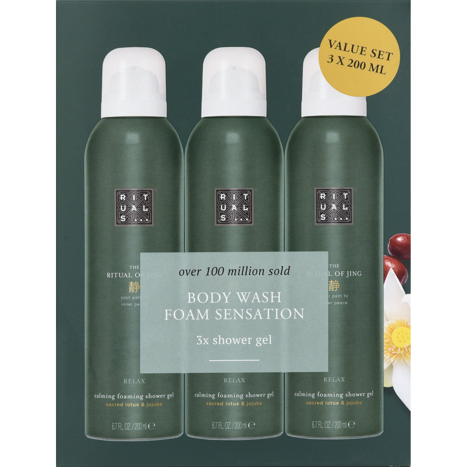 Rituals Duschschaum The Ritual of Jing 3 x 200 ml