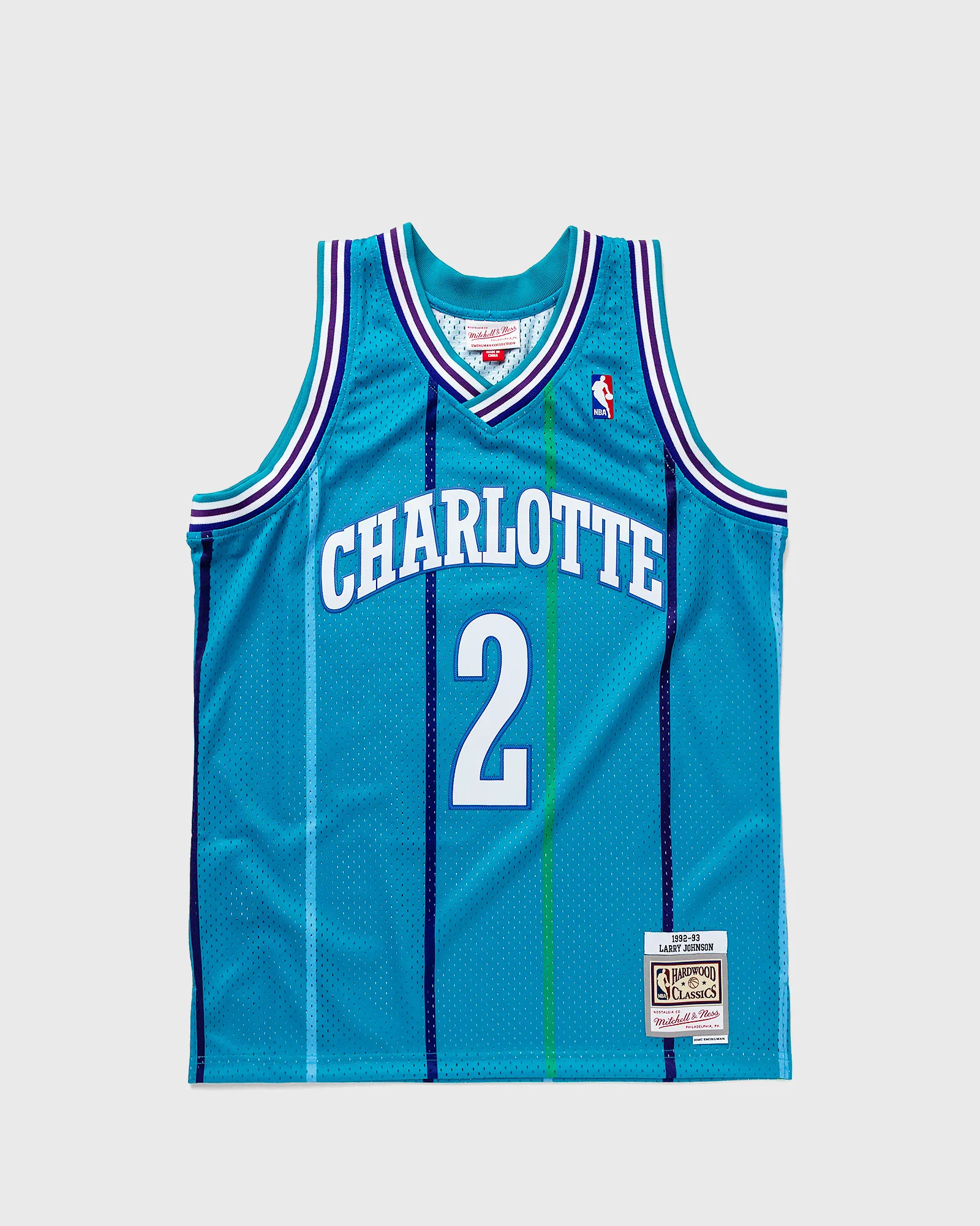 Mitchell & Ness NBA Swingman Jersey Charlotte Hornets Road 1992-93 Larry Johnson #2