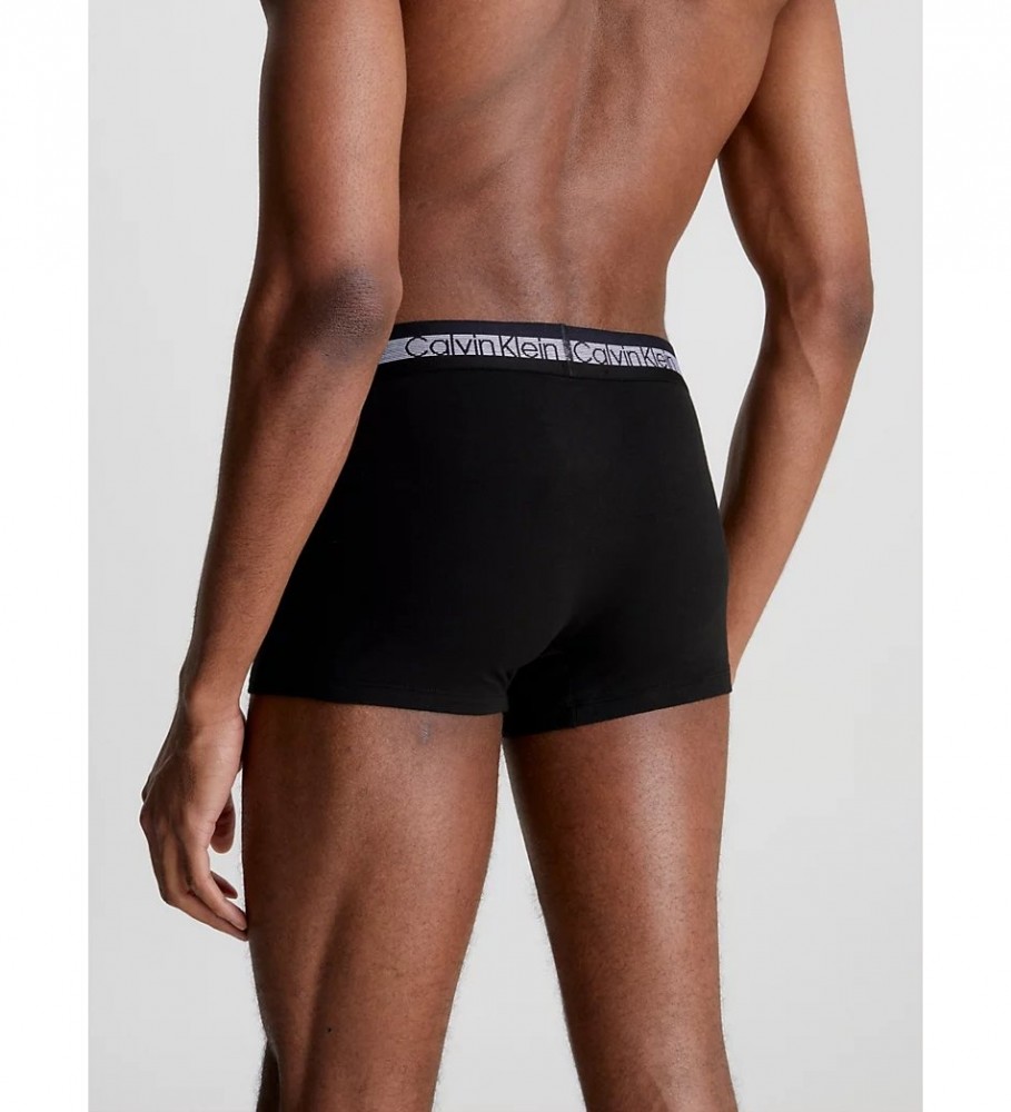 Cuecas Boxer Calvin Klein Pretas Refrescantes - Pacote com 3