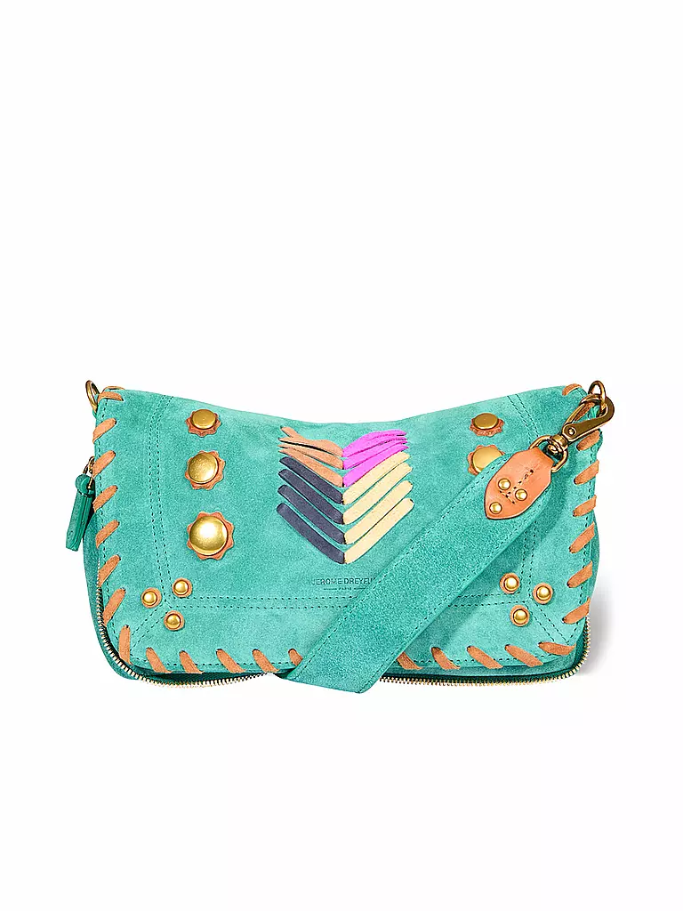 JEROME DREYFUSS Ledertasche - Mini Bag BOBI Small türkis