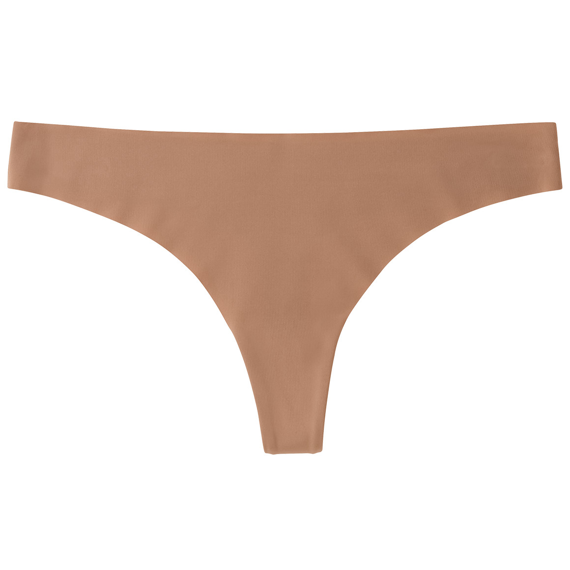 Gina Benotti Damen Seamless-String im Basic-Look hellbraun