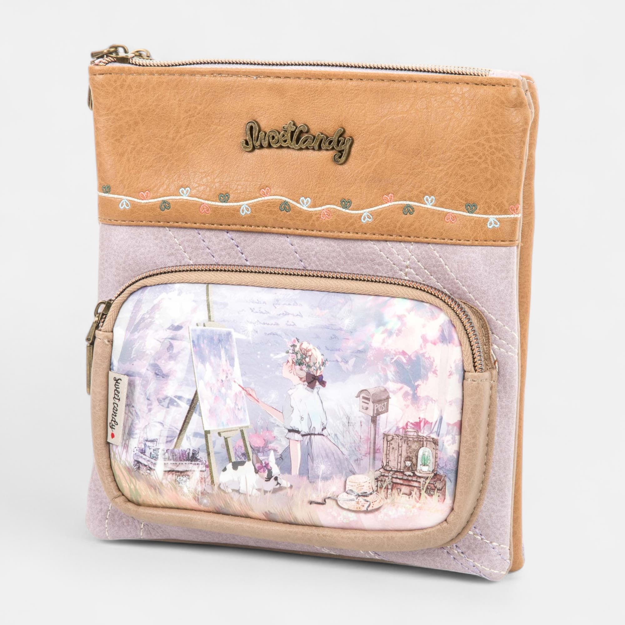 Sac bandoulière violet