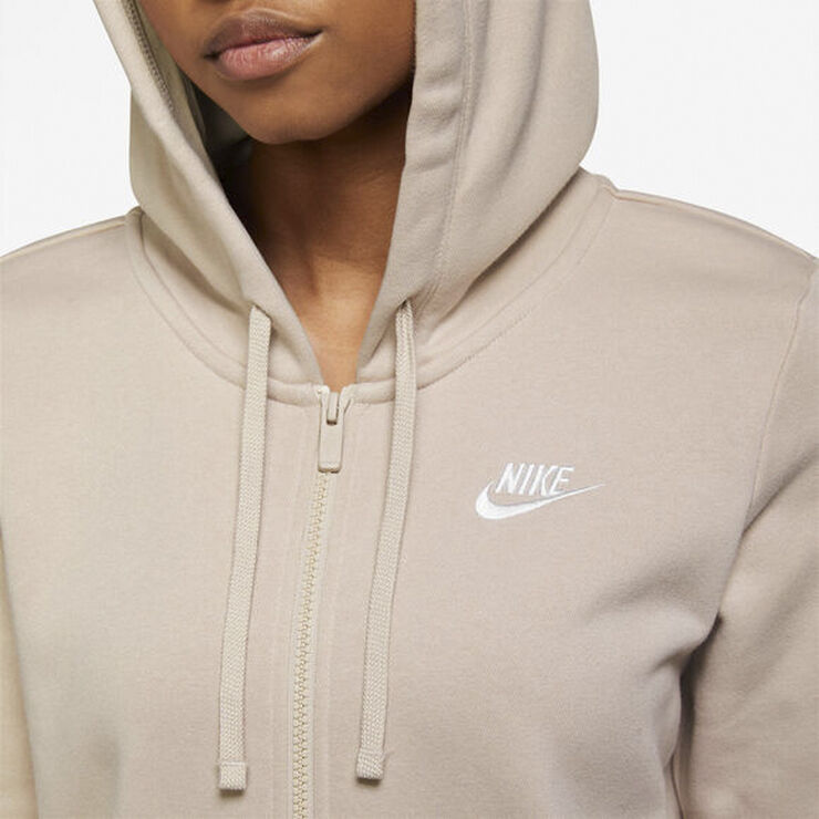 Nike Sportswear Club Fleece Full Zip hættetrøje Brun