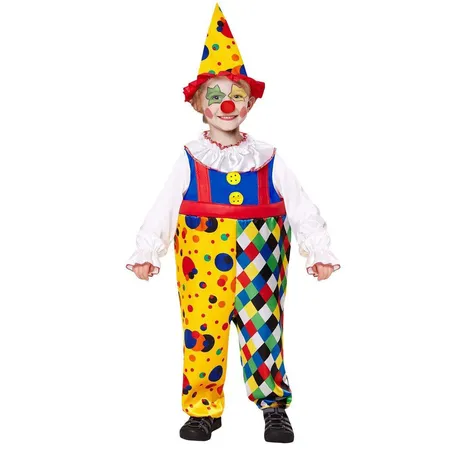 Widmann Kinderkostüm Clown, 4-5 Jahre, Overall