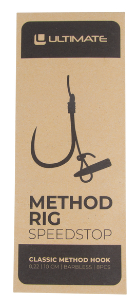 Ultimate Method Rig Barbless With Speedstop 10cm 0.22mm (8 Pièces)