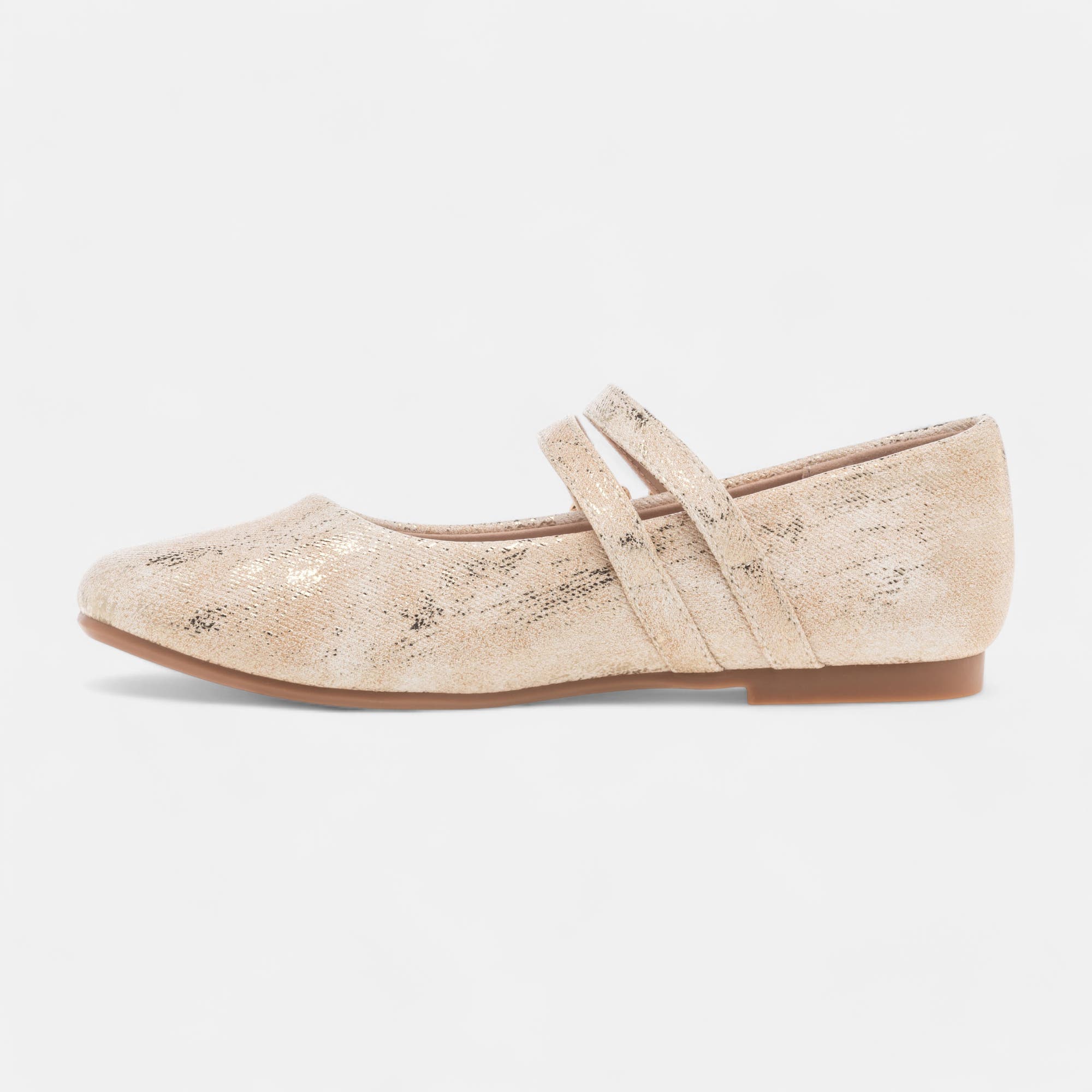 Ballerines Fille or