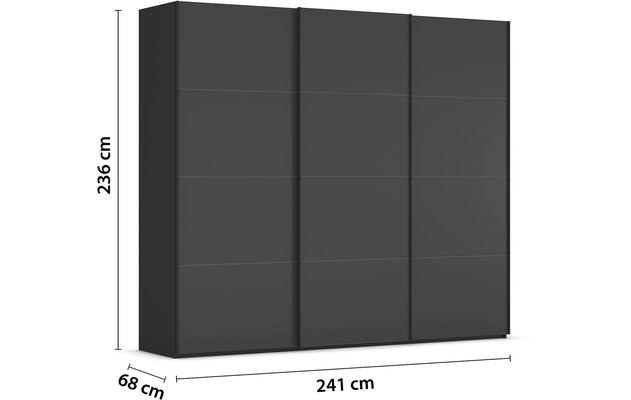 Kledingkast Finca Mat Glas