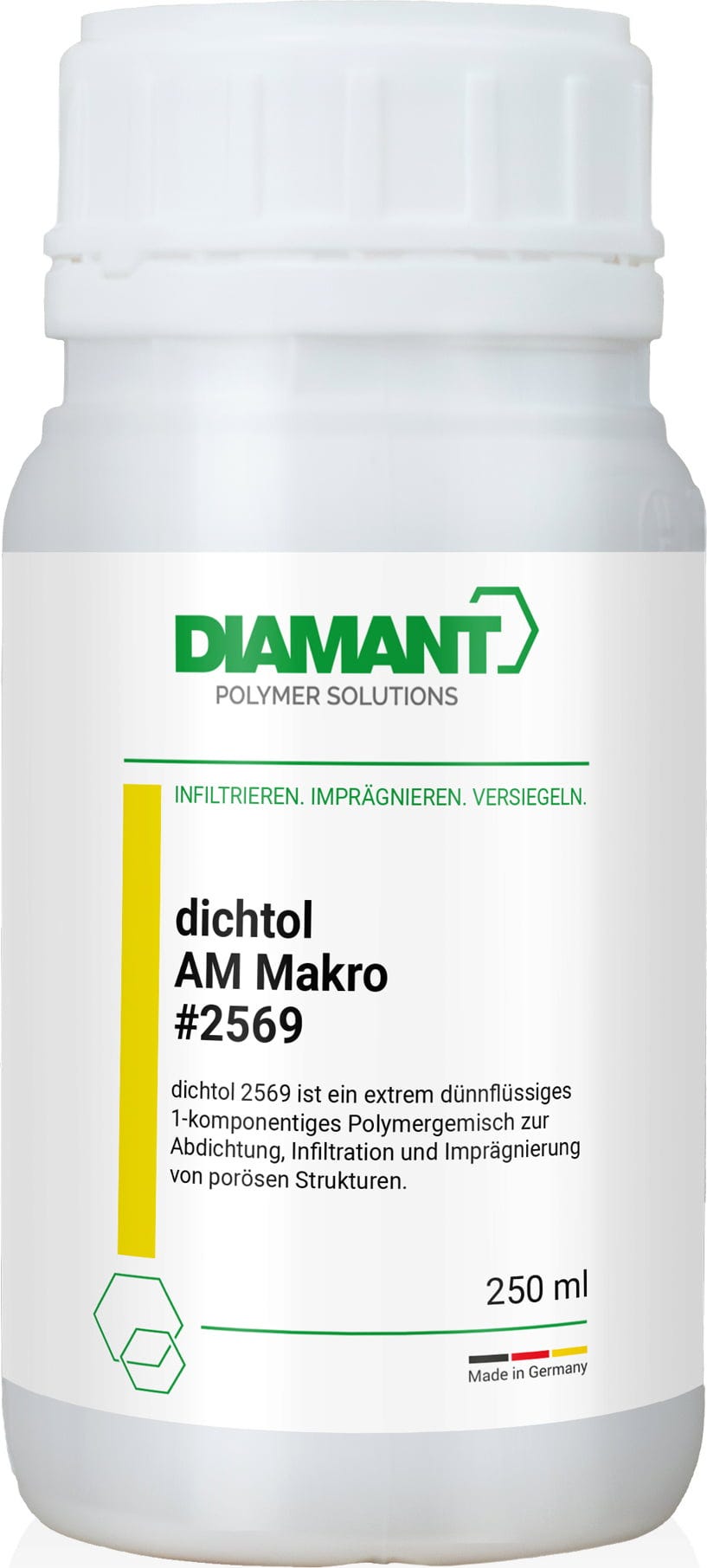 DIAMANT Polymer  dichtol AM Makro, 250 ml    Polymerformulierung für die Imprägnierung undichter Bauteile & großer Poren