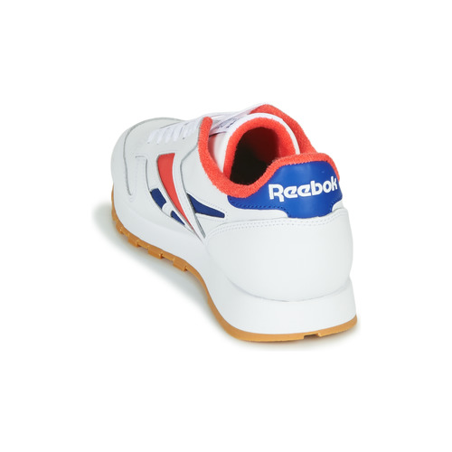 Reebok Classic - CL LEATHER MARK - Gris / Blanc / Rouge