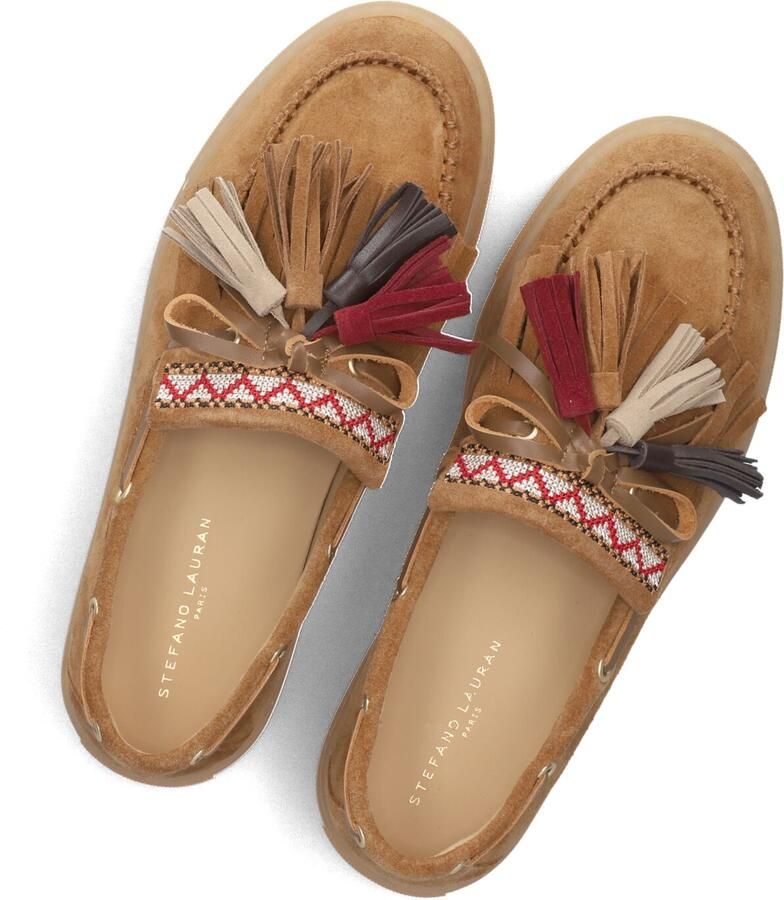 STEFANO LAURAN Instappers Dames St2582 Maat: 37 Materiaal: Suède Kleur: Camel