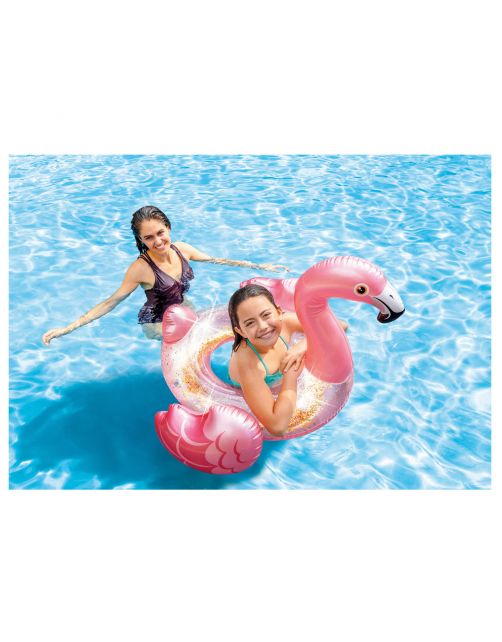 Intex Glitter Flamingo Band - Luchtbedden - 99x89x71 cm