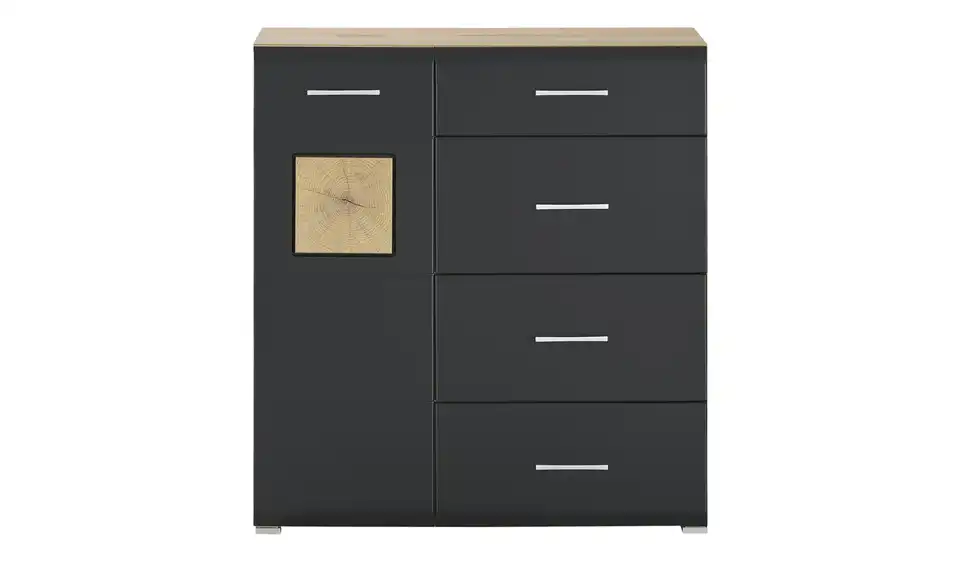 Kommode  Fun Plus Schwarz, matt 100 cm