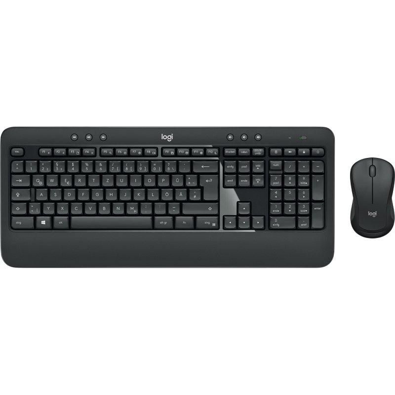 Logitech 920-008675 clavier Souris incluse Universel RF sans fil QWERTZ Allemand Noir