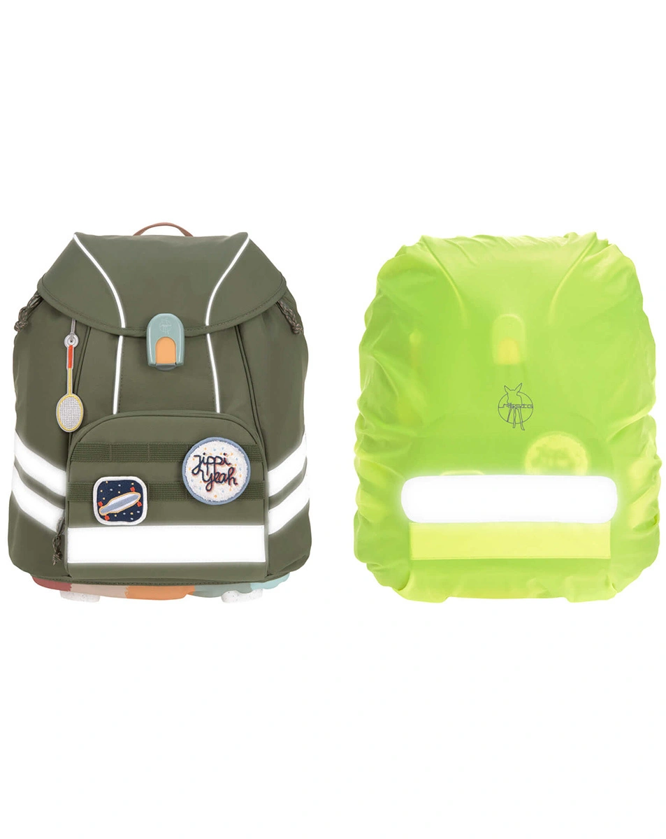 Schulranzen-Set UNIQUE (30x25x40) 9-teilig in olive