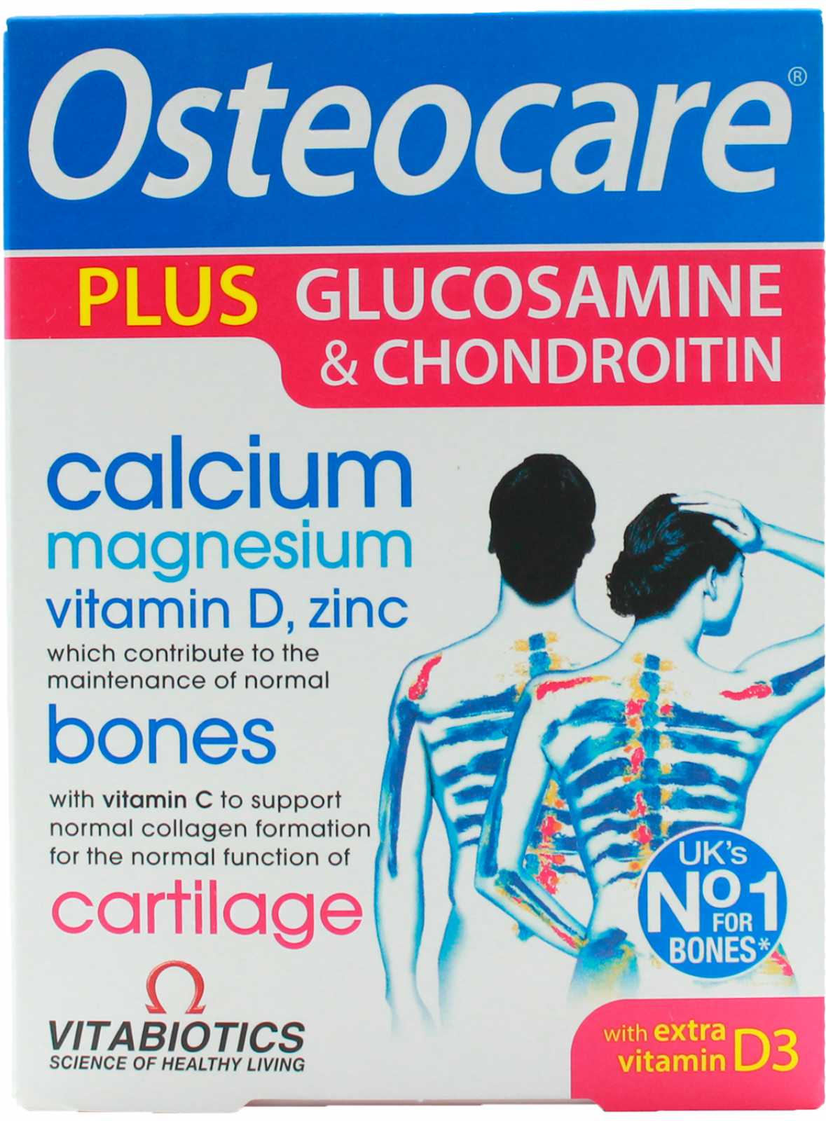 Vitabiotics Osteocare Plus Glucosamina Condroitina 60 comprimidos