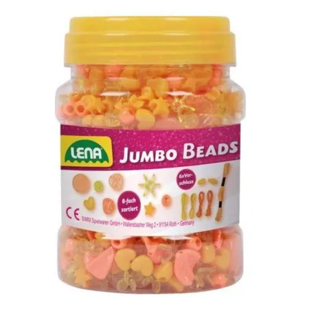 LENA® Jumbo Perlen Box, 1 Stück, 3-fach sortiert
