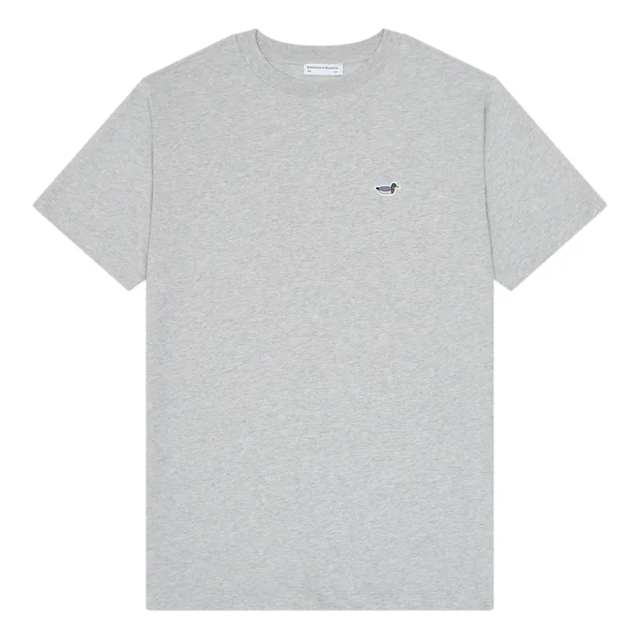 Edmmond Studios T-shirt Duck Patch Coton Bio | Gris chiné