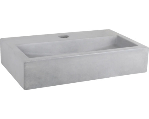 Verschil Handwasbak Plat 38 x 24 cm grijs met coating 38.005.38