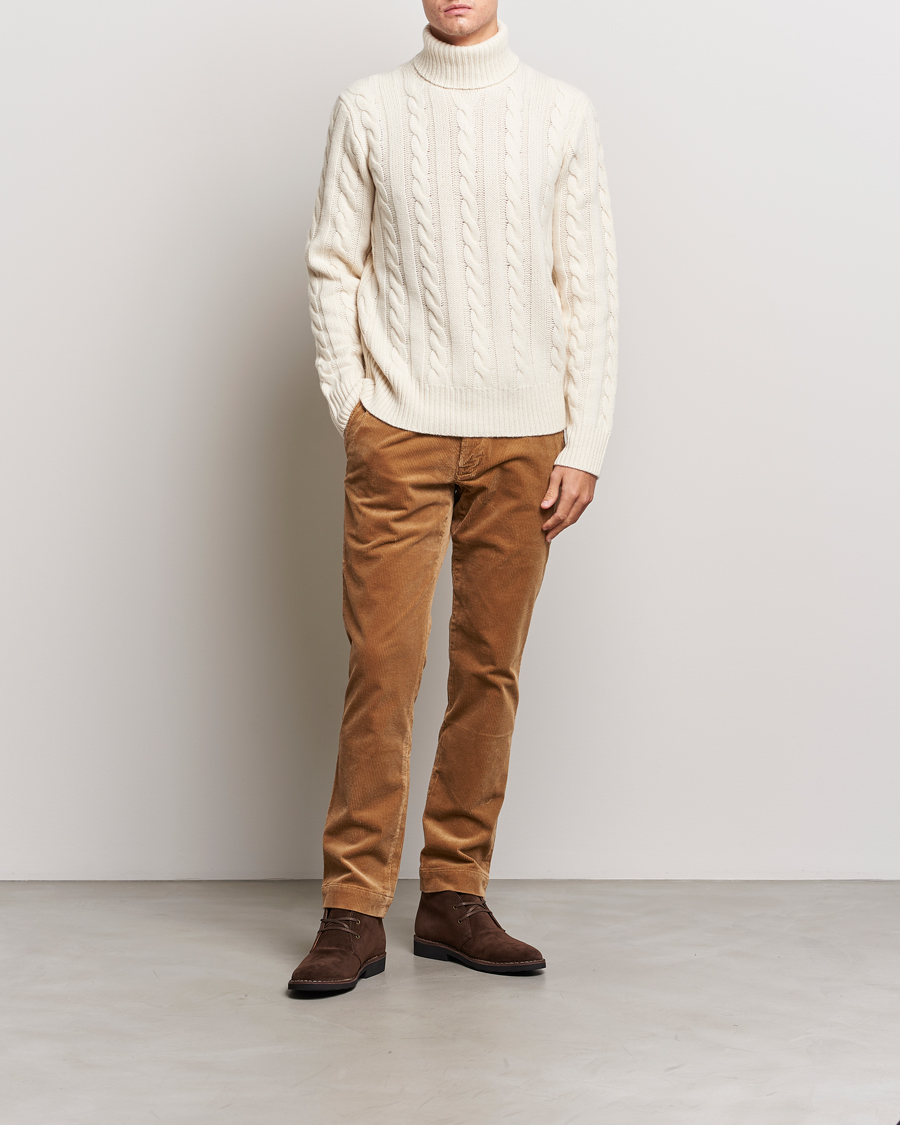 Polo Ralph Lauren Wool/Cashmere Cable Rollneck Andover Cream