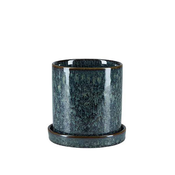 Bahne Interior  Skjuler med skål, reakt blå - 12 cm.