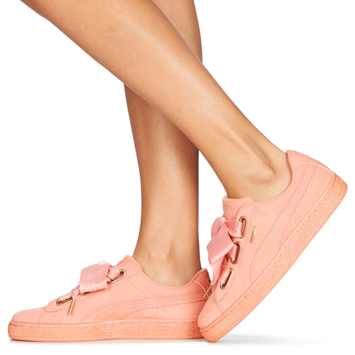 Puma - WN SUEDE HEART SATIN.DUSTY - Orange