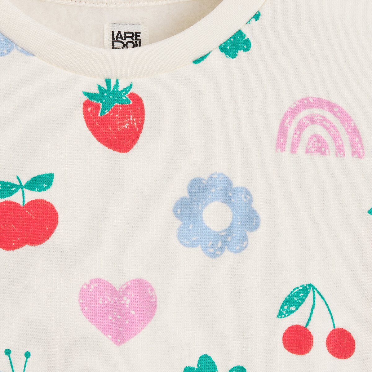 COLEÇÕES LA REDOUTE<br>Moletom de gola redonda estampado