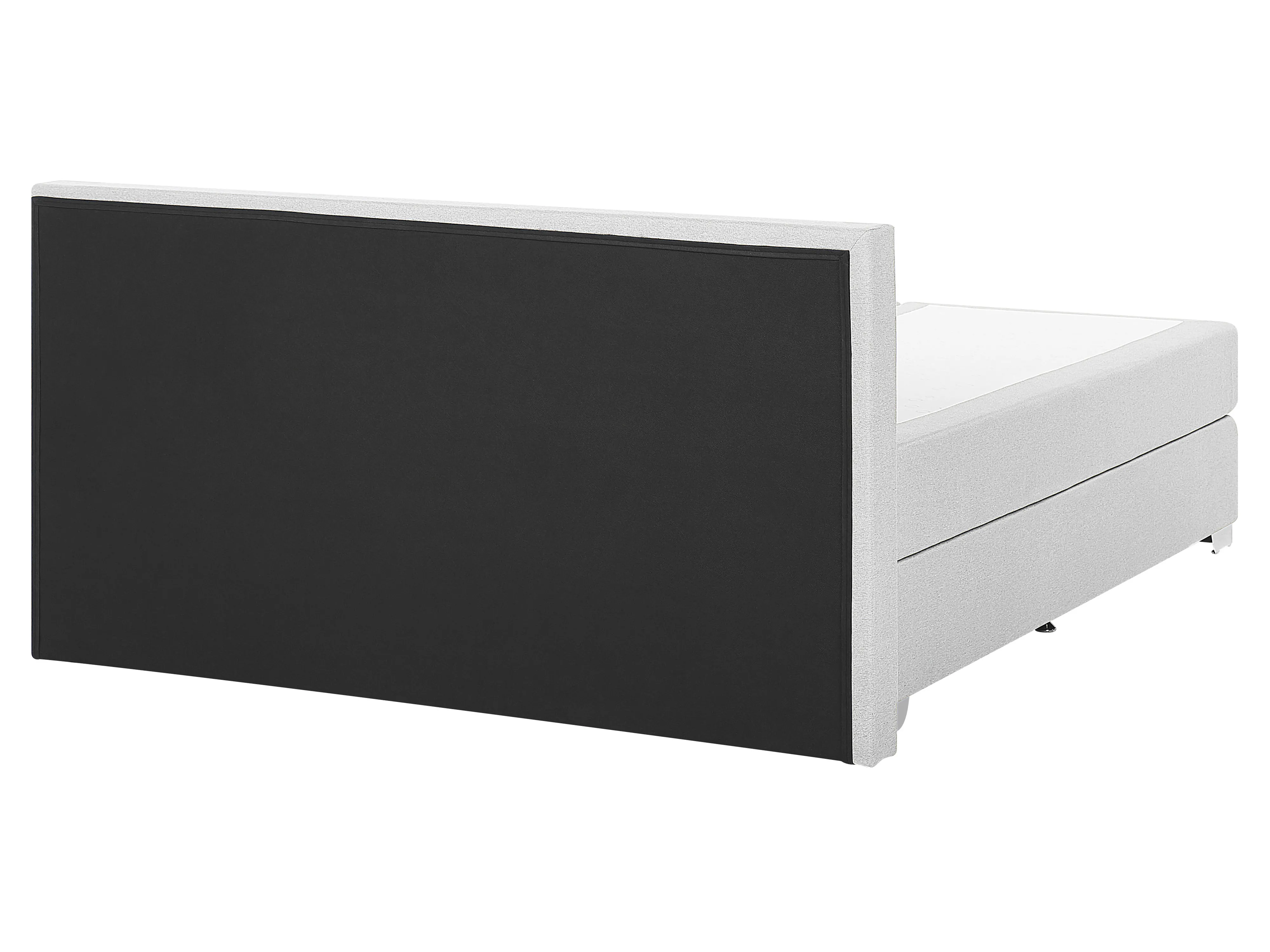 Boxspring Stof PRESIDENT 160 x 200 cm Lichtgrijs
