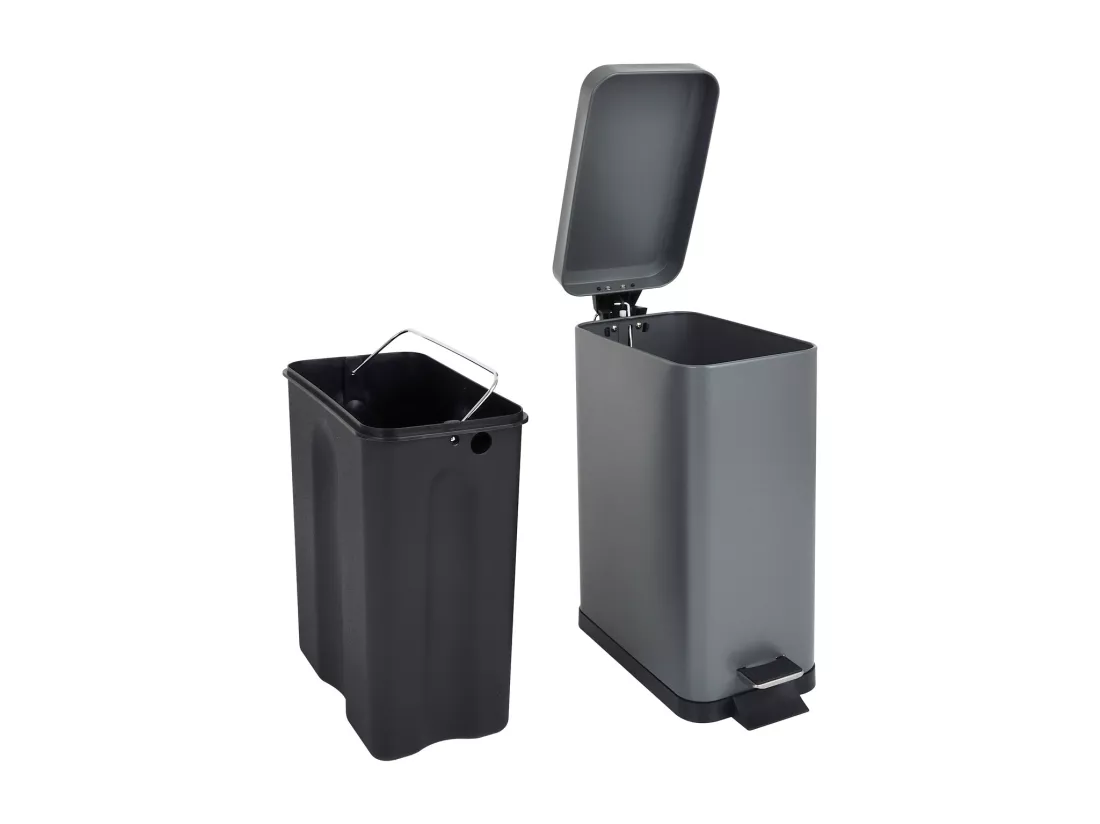 Poubelle à pédale 10l incl. seau intérieur Couvercle Softclose