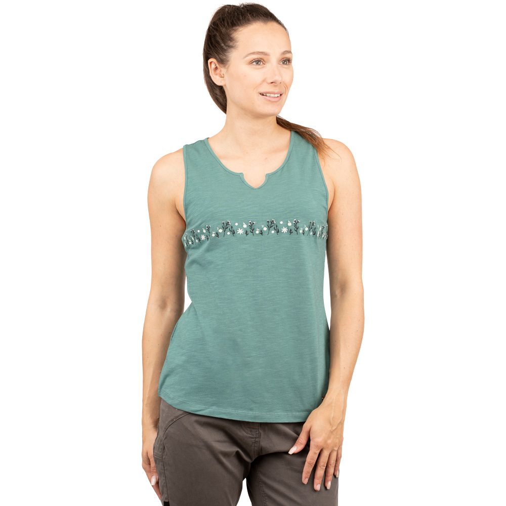 Chillaz Korfu Flower Meadow Top Damen dark green