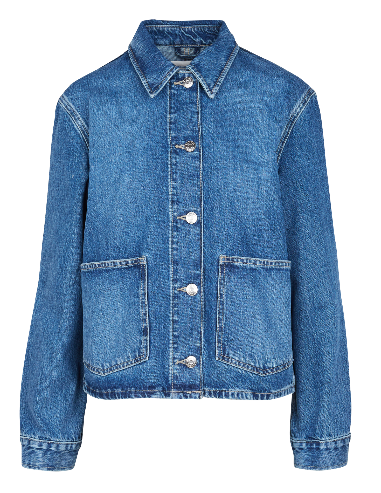 SANADINA - Veste col classique en denim | Bleu