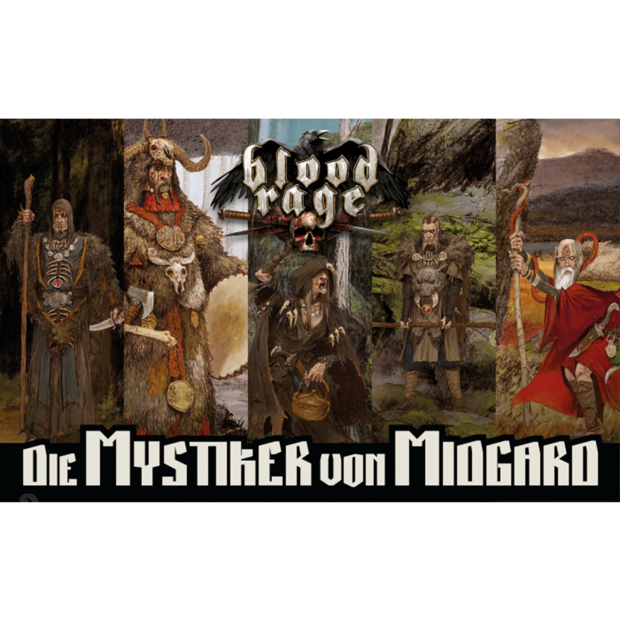 Asmodee Brettspiel Blood Rage - Die Mystiker von Midgard
