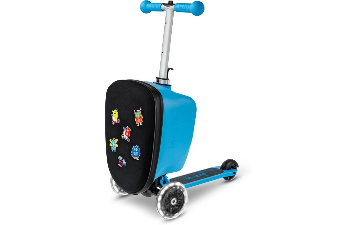 Kickboard Micro Luggage Junior Patch & Play Blau<br>Scooter für Kinder