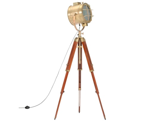 VIDAXL - Lampadaire salon Lampadaire à trépied bois de manguier massif 165 cm