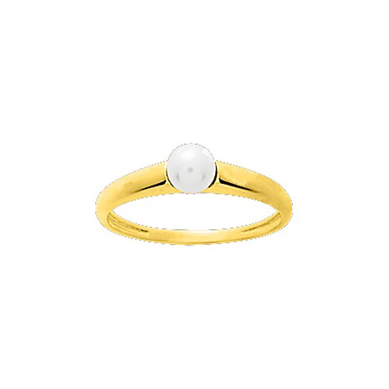 Bague Femme - perle - Or 18 Carats