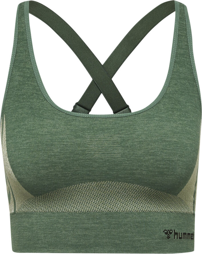 Hummel Clea Seamless sports bh Grøn
