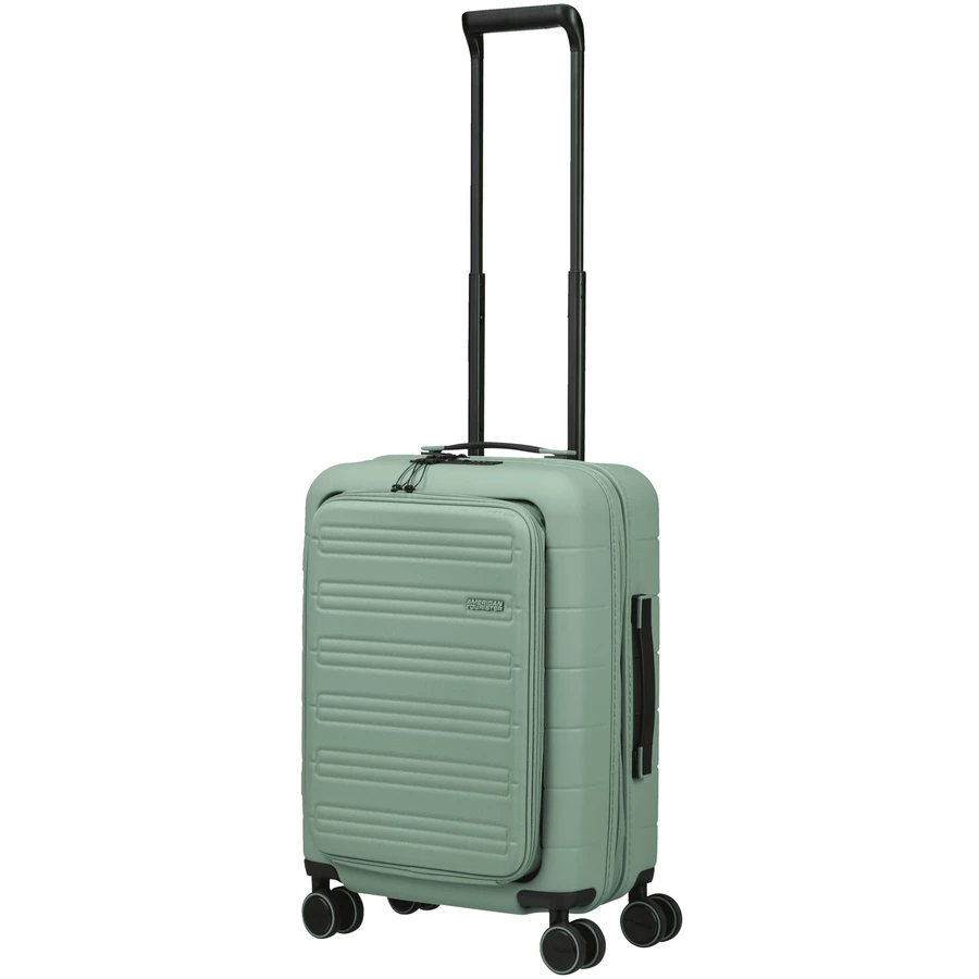 American Tourister Novastream - 4-Rollen Kabinentrolley Smart 55 cm erw. USB nomad green