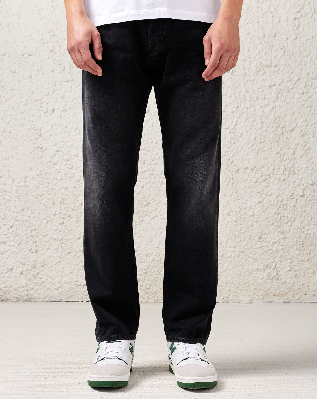 Bellerose Jean loose en Toile de Coton Percy noir