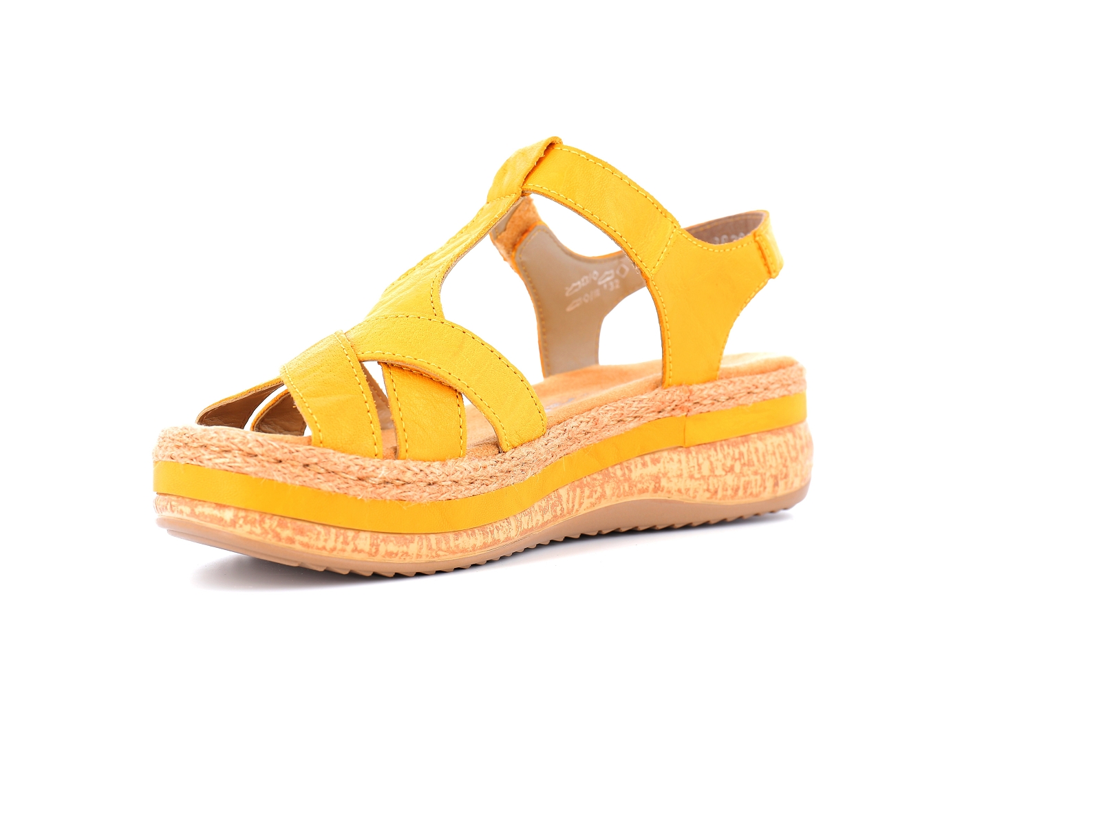 Rieker-V0919 Cuir Jaune