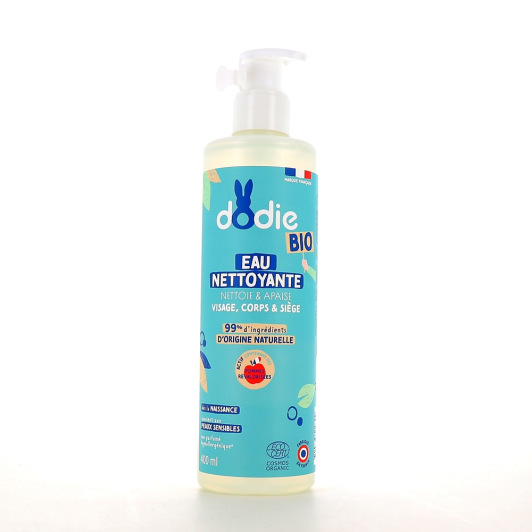 Dodie eau nettoyante bio : visage, corps, siège - Toilette de bébé