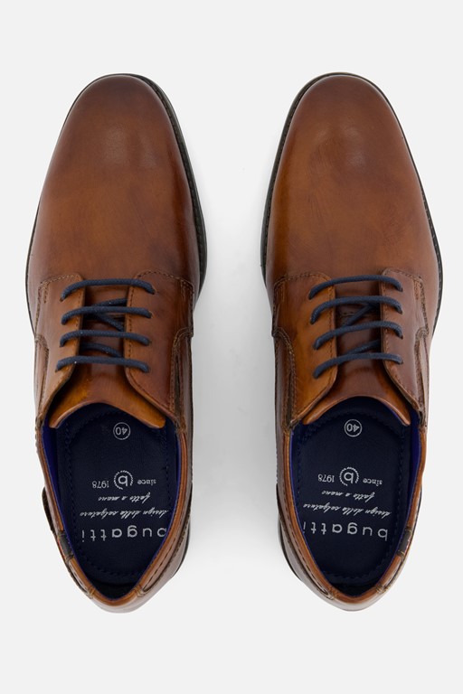 Bugatti Malco Veterschoenen cognac Leer