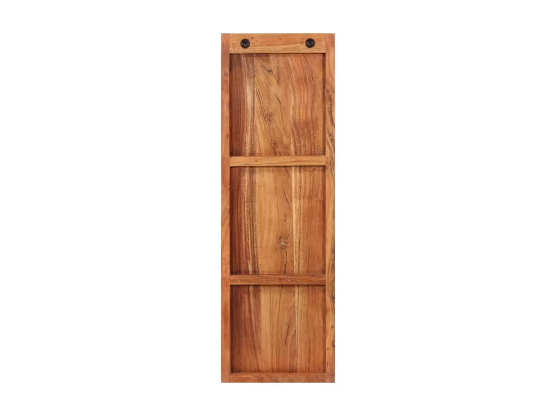Porte-manteaux muraux 2 pcs 36x3x110 cm Bois d'acacia massif